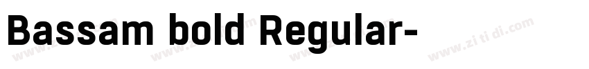 Bassam bold Regular字体转换